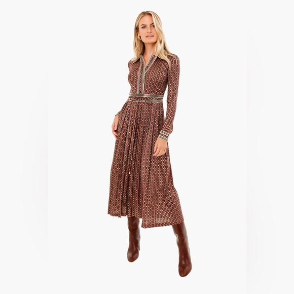 Tory Burch Dresses & Skirts - TORY BURCH Silk Blend Pleated Skirt Sun Prints All Over Dress Size Small